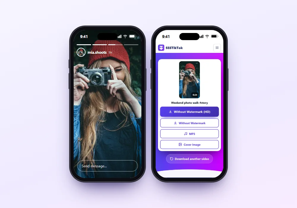 Saving a TikTok Story as MP4